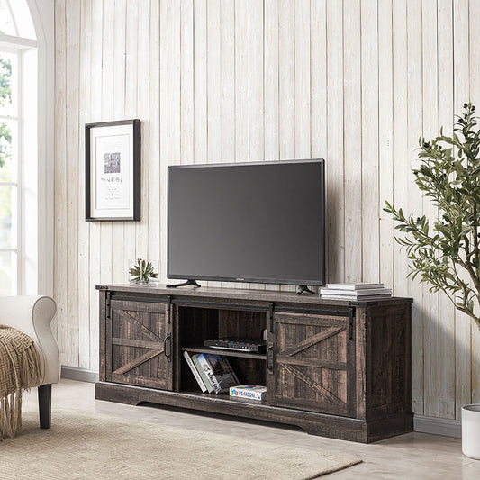 What is farmhouse tv console?