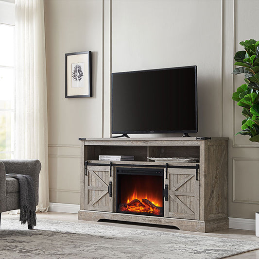 Why choose a farmhouse tv stand with fireplace?