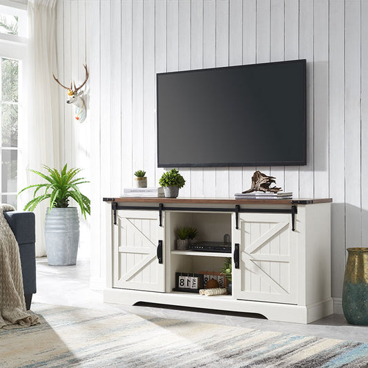 What is the advantages of a white farmhouse tv stand?