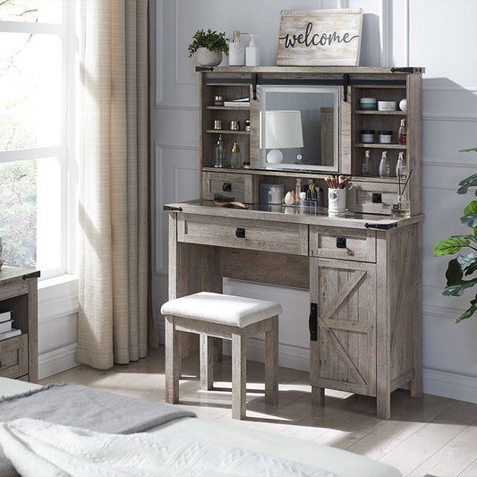 whats the best farmhouse makeup vanity-OKD furniture