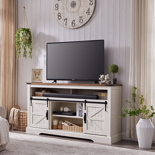 whats barn door tv stand
