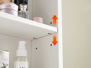 OKD 42 inch Modern Makeup Vanity Desk with Mirror and Lights