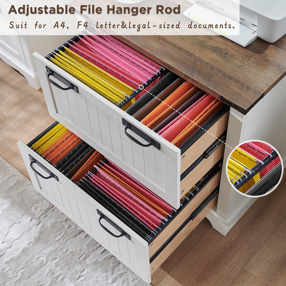 OKD File Cabinet with 2 Drawers, Farmhouse 30 inch Filing Cabinets
