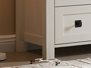 OKD Modern Farmhouse 6 Drawers Dresser, Wood Rustic Wide Chest of Drawers