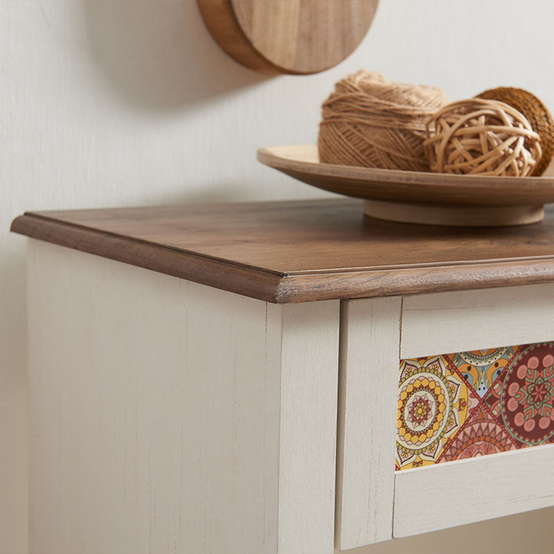 OKD Boho Console Table, Narrow Entryway Table with Drawers