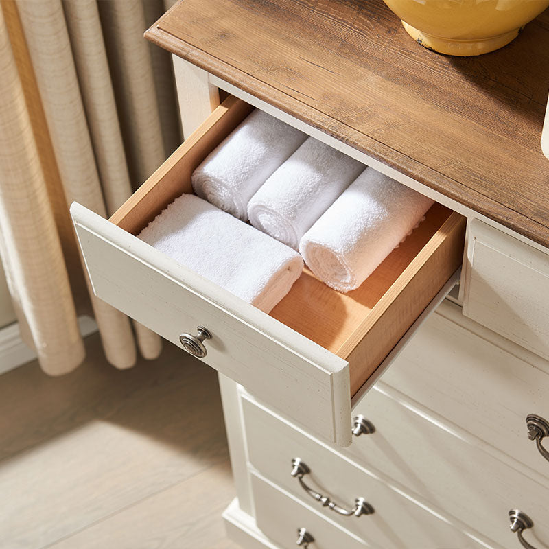 OKD Modern 6 Drawers Chests, Wood Rustic Tall Chset of Drawers