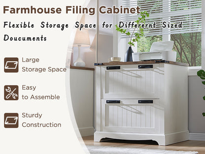 OKD File Cabinet with 2 Drawers, Farmhouse 30 inch Filing Cabinets