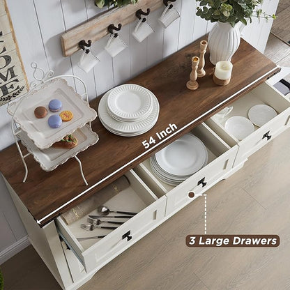 OKD Farmhouse Wine Bar Cabinet Sliding Barn Door, Kitchen Coffee Bar Cabinet Wine & Glass Rack