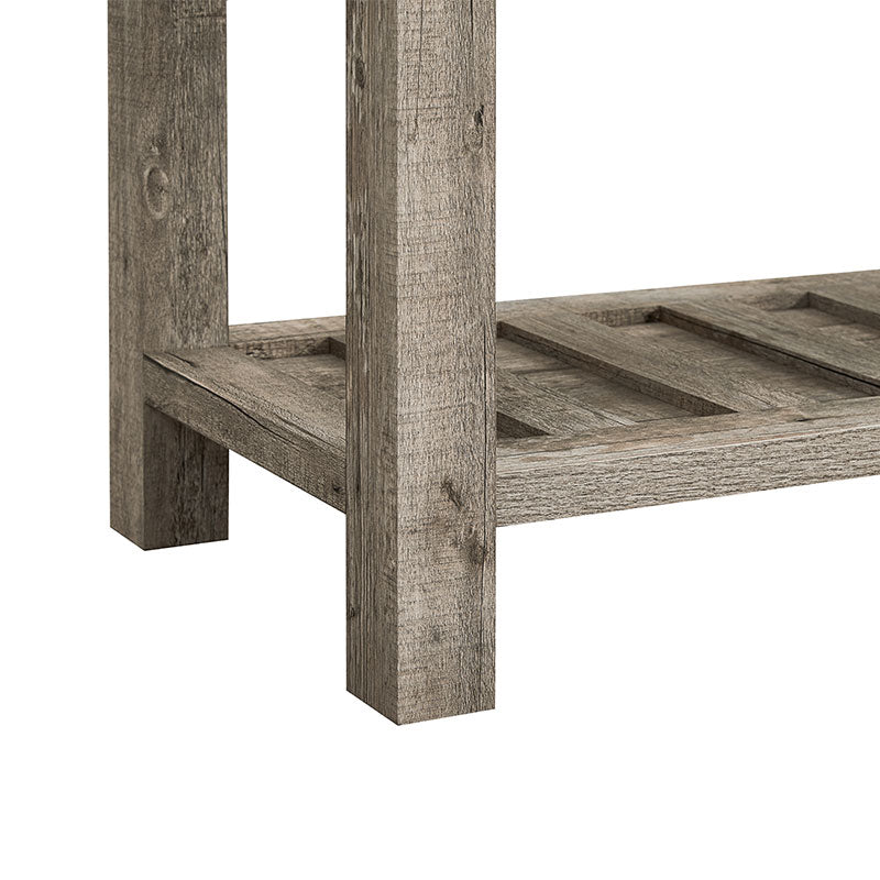 OKD Farmhouse Sliding Barn Door Entryway Table