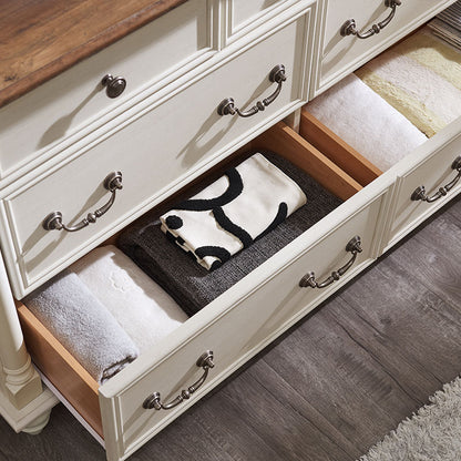 OKD Farmhouse 7 Drawers Dresser for Bedroom, 7 Storage Dressers Drawers