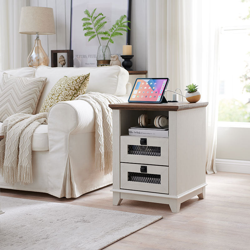 Farmhouse nightstand 18 inch